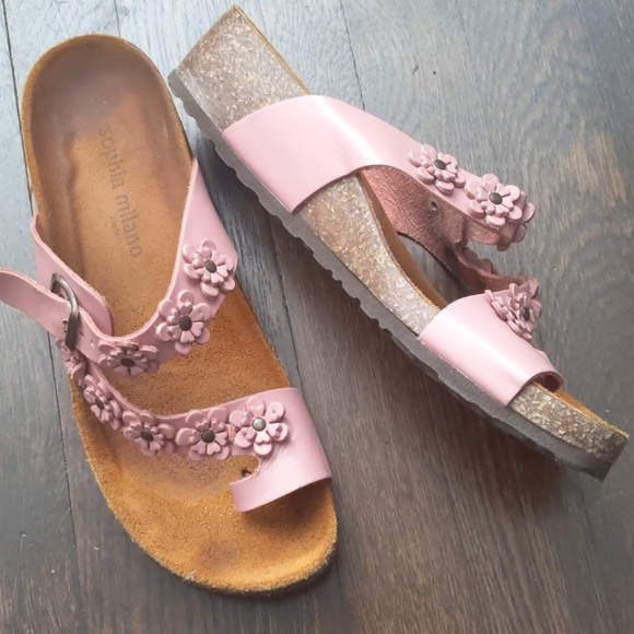 sophia milano leather sandals